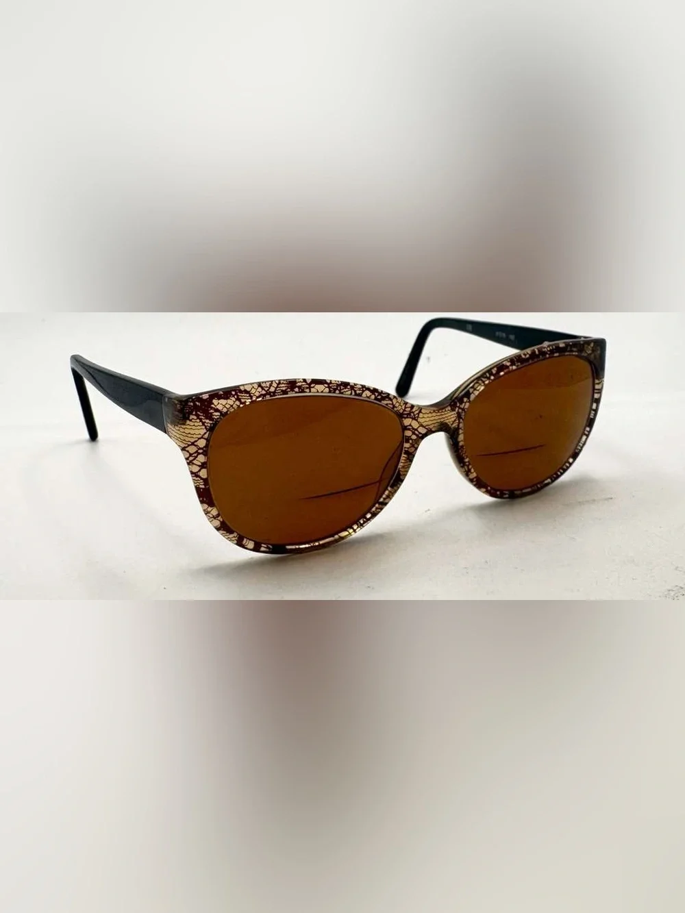 L5003 210 Black Brown Oval Sunglasses Frames Only